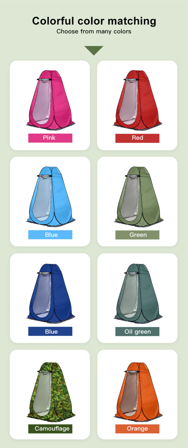 Cheap Goat Tents Outdoor Camping Beach Tent Shower Bath Changing Fitting Room Shower Tent Shelter Automatic Instant Tent Shade Awning Toilet Tent   